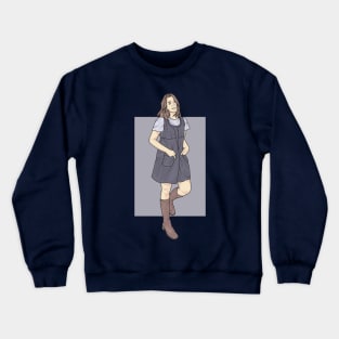 Beautiful Girl Smiling Rain Collection Crewneck Sweatshirt